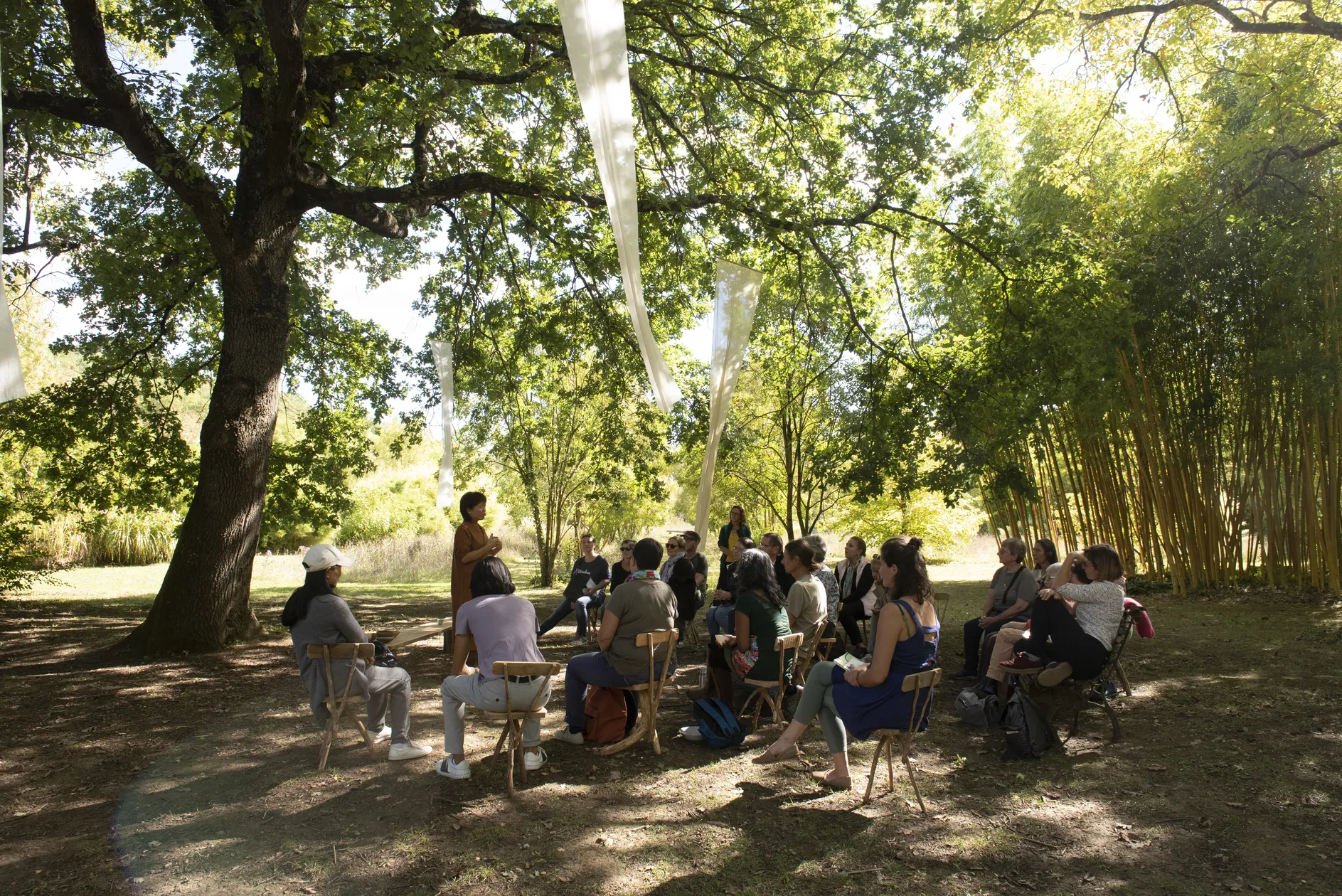 Temps d'échange assis pendant une précédente édition du Festival 工夫茶 — GōngFūChá