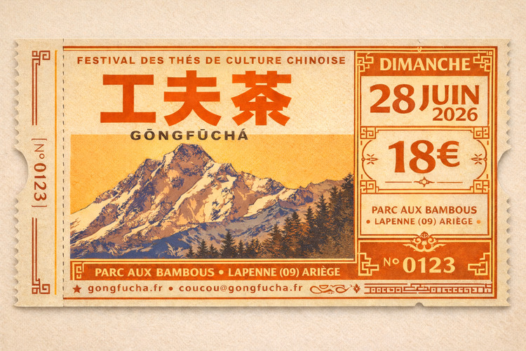Billet dimanche 28 juin du Festival 工夫茶 — GōngFūChá 2026