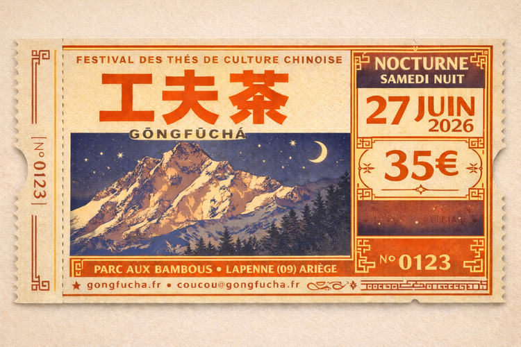 Billet nocturne du samedi du Festival 工夫茶 — GōngFūChá 2026