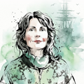 Portrait aquarelle de stephanie
